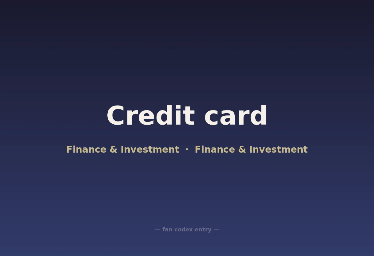 Credit card